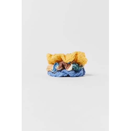 자라 Zara THREE-PACK OF TIE DYE SCRUNCHIES