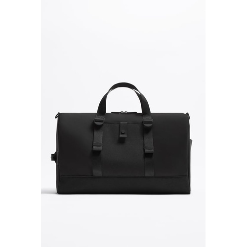 자라 Zara RUBBERIZED DUFFLE BAG