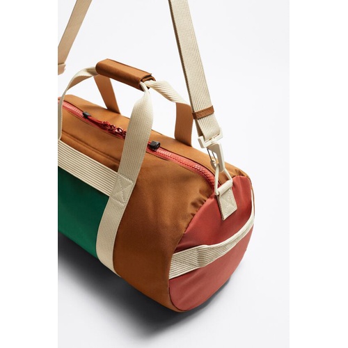 자라 Zara MULTICOLOR DUFFLE BAG