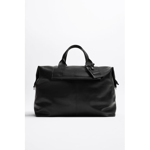 자라 Zara LEATHER DUFFEL