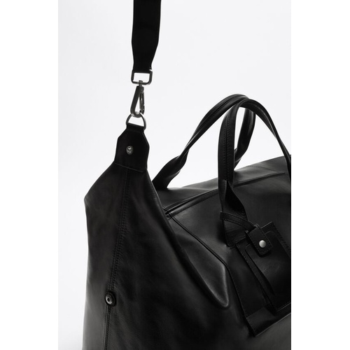 자라 Zara LEATHER DUFFEL