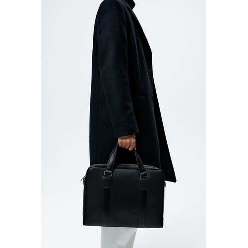 자라 Zara MONOCHROME BRIEFCASE