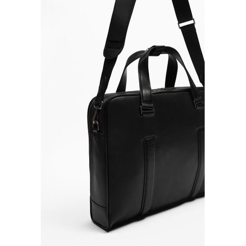 자라 Zara MONOCHROME BRIEFCASE