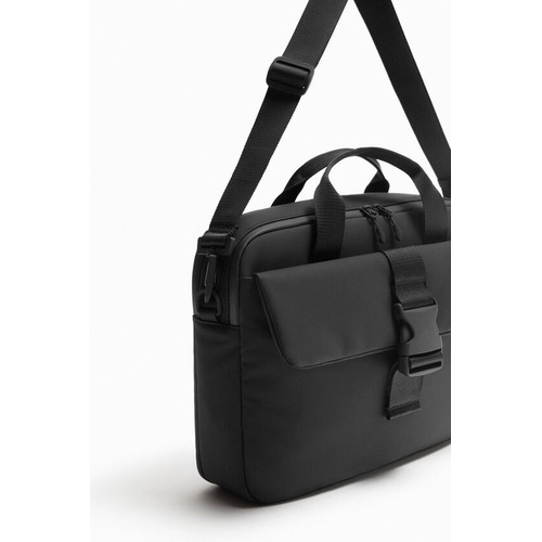 자라 Zara RUBBERIZED CROSSBODY BRIEFCASE