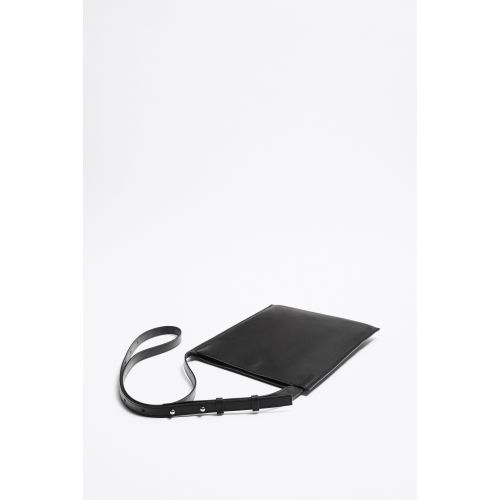 자라 Zara LEATHER CROSSBODY BAG