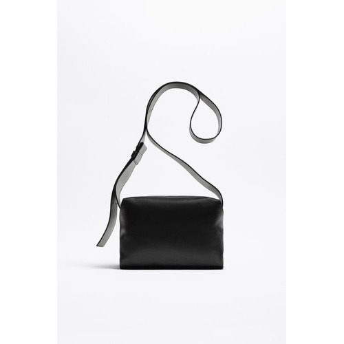 자라 Zara MINIMALIST LEATHER CROSSBODY BAG