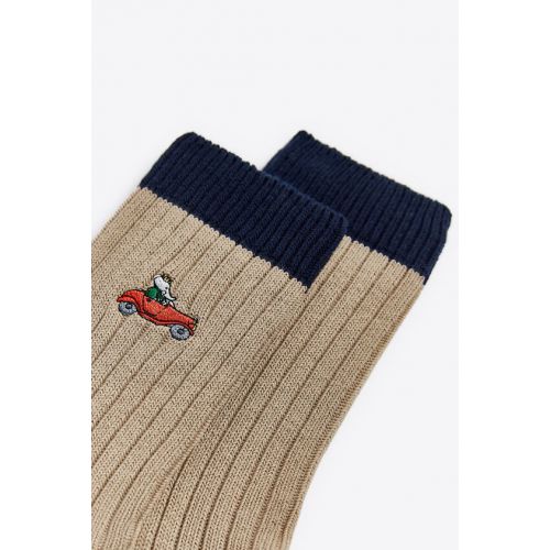 자라 Zara BABAR EMBROIDERED SOCKS