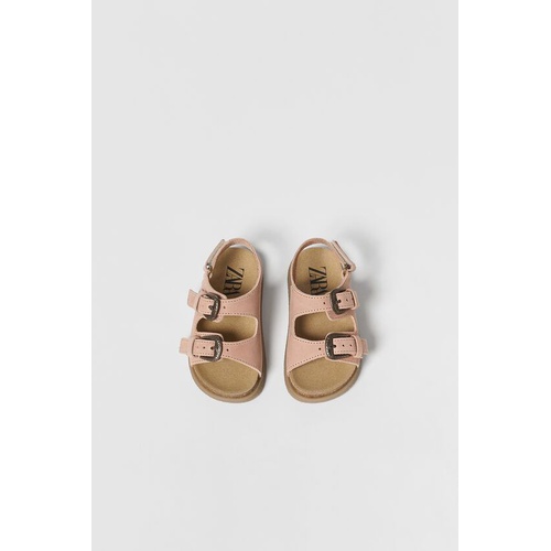 자라 Zara BABY/ BUCKLED LEATHER SANDALS