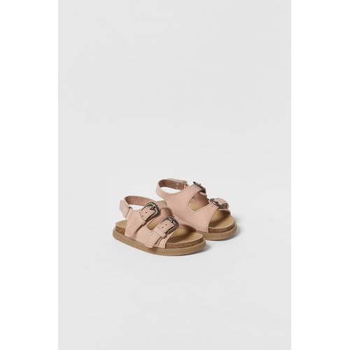 자라 Zara BABY/ BUCKLED LEATHER SANDALS