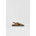 Zara KIDS/ LEATHER SANDALS WITH BUCKLES