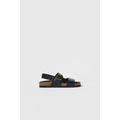 Zara KIDS/ LEATHER SANDALS WITH BUCKLES