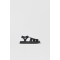 Zara KIDS/ LUG SOLE LEATHER FISHERMAN SANDALS