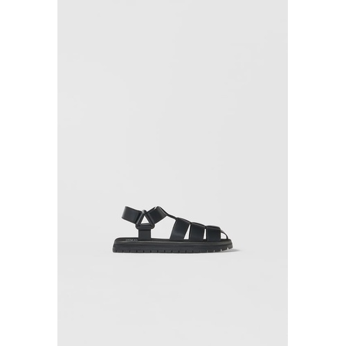 자라 Zara KIDS/ LUG SOLE LEATHER FISHERMAN SANDALS