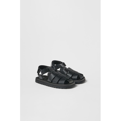 자라 Zara KIDS/ LUG SOLE LEATHER FISHERMAN SANDALS