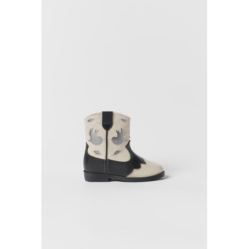 자라 Zara BABY/ LEATHER COWBOY BOOTS