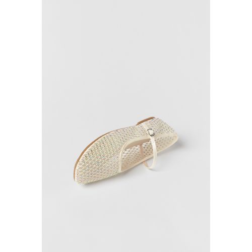 자라 Zara KIDS/ RHINESTONE BALLET FLATS