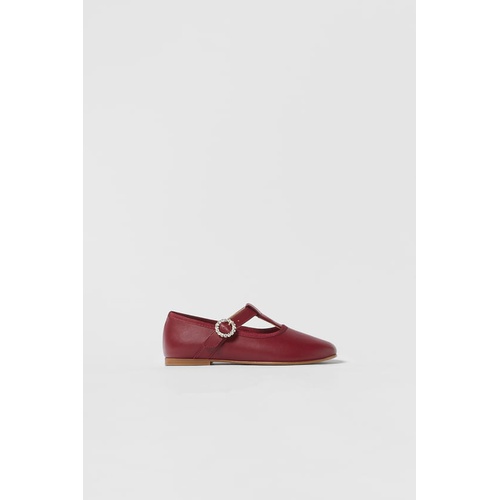 자라 Zara KIDS/ JEWEL LEATHER T-STRAP SHOES