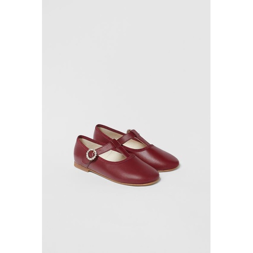 자라 Zara KIDS/ JEWEL LEATHER T-STRAP SHOES