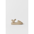 Zara KIDS/ JUTE PLATFORM SANDALS