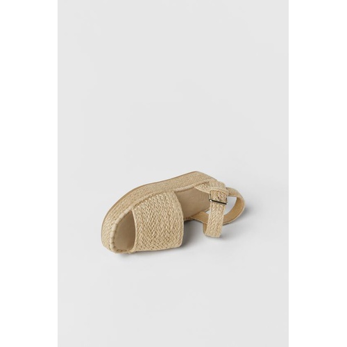 자라 Zara KIDS/ JUTE PLATFORM SANDALS