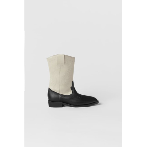 자라 Zara KIDS/ LEATHER COWBOY BOOTS