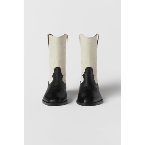 자라 Zara KIDS/ LEATHER COWBOY BOOTS