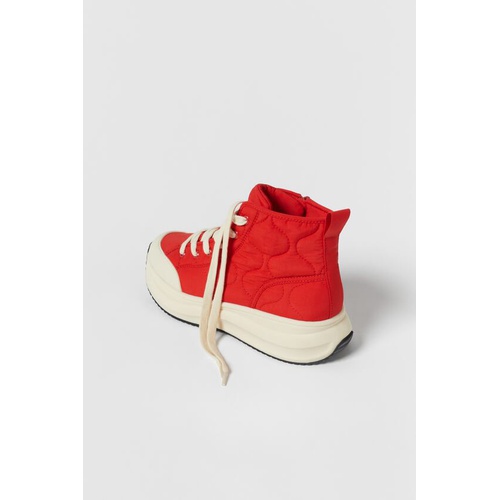 자라 Zara KIDS/ QUILTED HIGH-TOP SNEAKERS