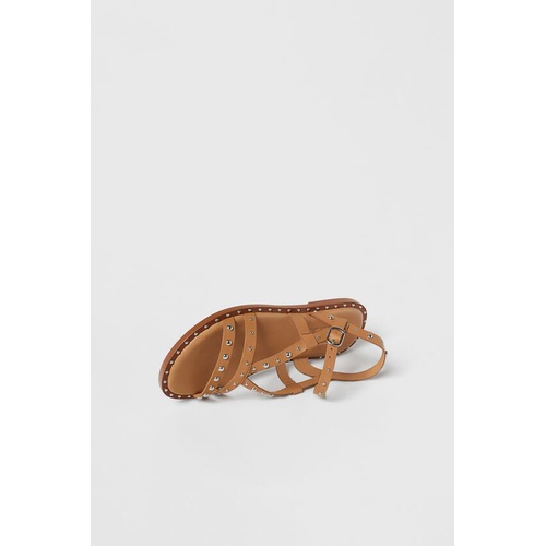 자라 Zara KIDS/ STUDDED LEATHER SANDALS