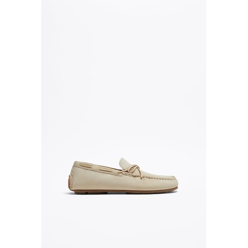 자라 Zara LEATHER DRIVING MOCCASINS