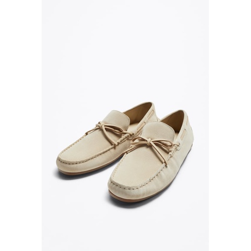 자라 Zara LEATHER DRIVING MOCCASINS