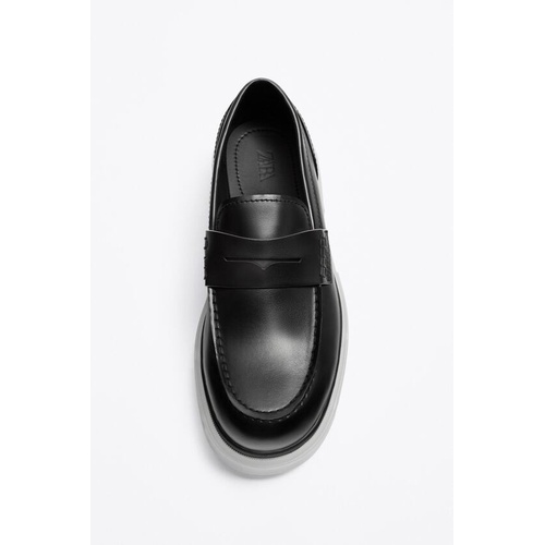 자라 Zara TRANSLUCENT CHUNKY LOAFERS