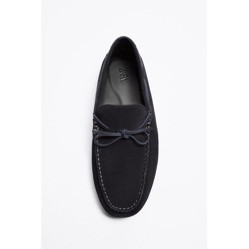 자라 Zara LEATHER DRIVING MOCCASINS