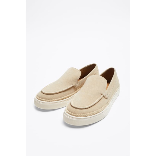 자라 Zara CASUAL LEATHER MOCCASINS