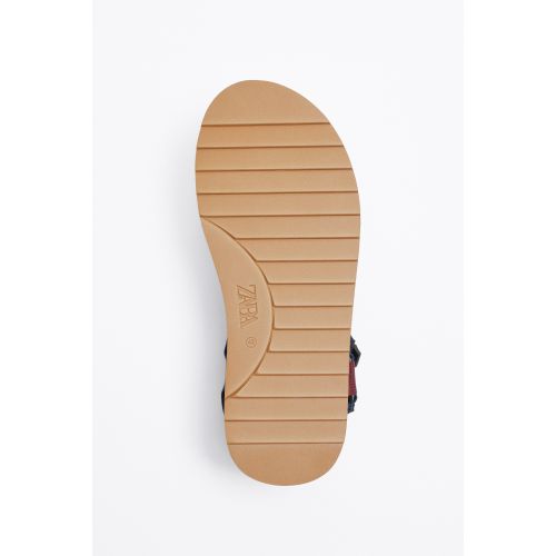 자라 Zara MULTICOLORED TECHNICAL SANDALS