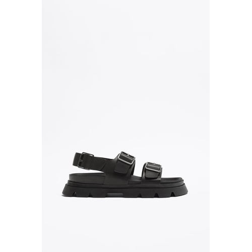 자라 Zara BUCKLED LUG SOLE SANDALS