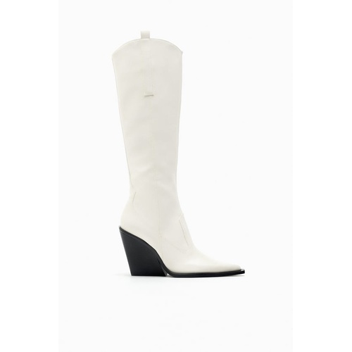 자라 Zara WEDGE COWBOY BOOTS