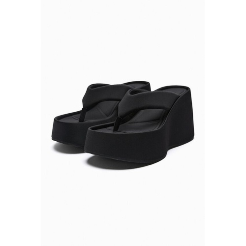 자라 Zara NEOPRENE WEDGE SANDALS