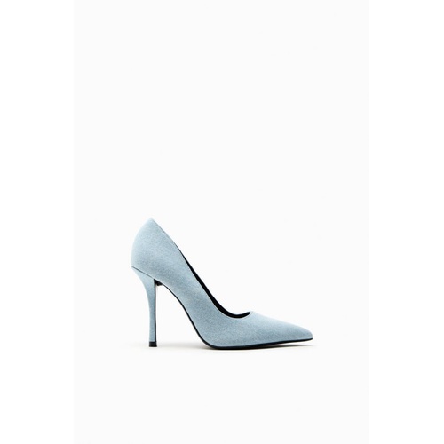 자라 Zara HIGH HEEL DENIM SHOES