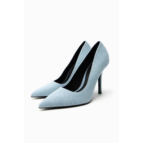 자라 Zara HIGH HEEL DENIM SHOES