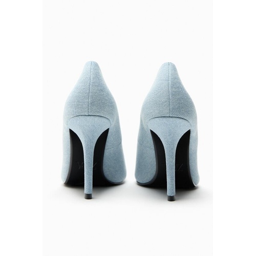 자라 Zara HIGH HEEL DENIM SHOES