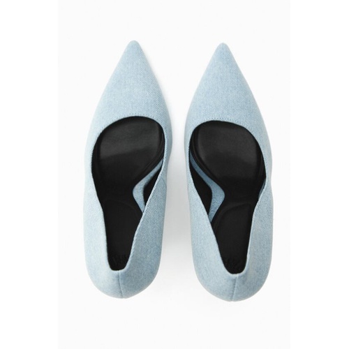 자라 Zara HIGH HEEL DENIM SHOES