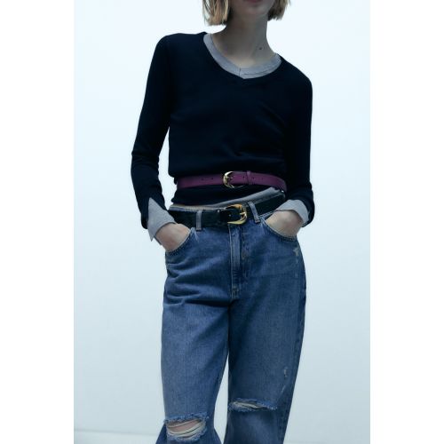 자라 Zara LEATHER BELT