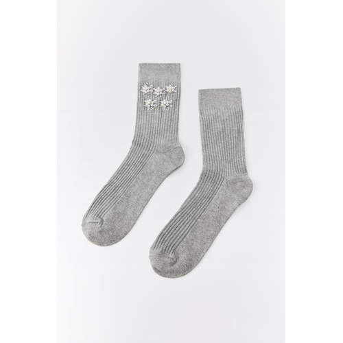 자라 Zara JEWEL SHIMMER SOCKS