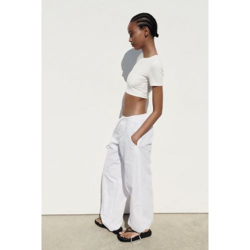 자라 Zara PARACHUTE PANTS