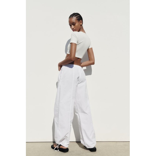 자라 Zara PARACHUTE PANTS