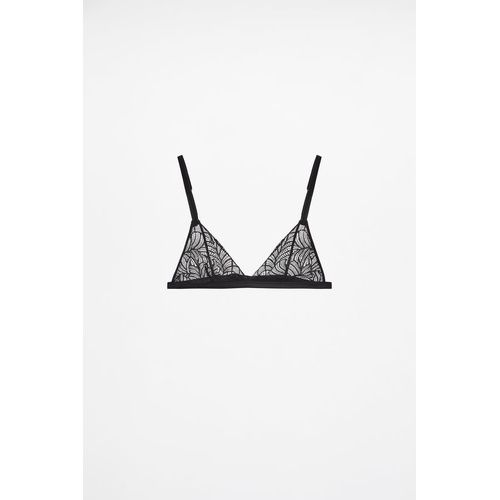 자라 Zara LACE TRIANGLE BRALETTE