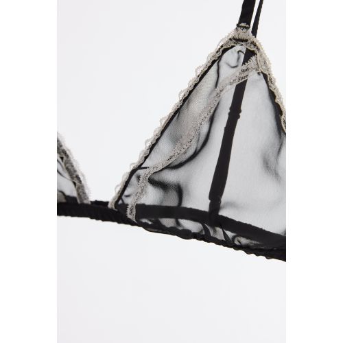 자라 Zara CHIFFON LACE BRALETTE