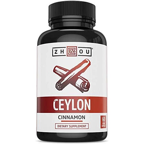  Zhou Nutrition Zhou Ceylon Cinnamon Supports Heart Health and Joint Mobility True Cinnamon Native to Sri Lanka 30 Servings, 60 CT