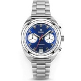 Zodiac Mens Grandrally Stainless Steel Swiss-Quartz Watch with Stainless-Steel Strap, Silver, 20 (Model: ZO9601)