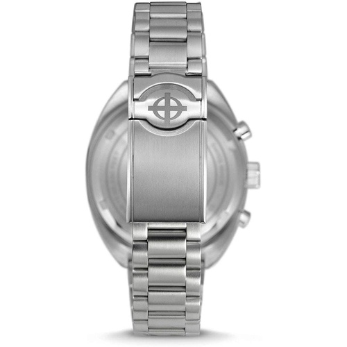  Zodiac Mens Grandrally Stainless Steel Swiss-Quartz Watch with Stainless-Steel Strap, Silver, 20 (Model: ZO9601)